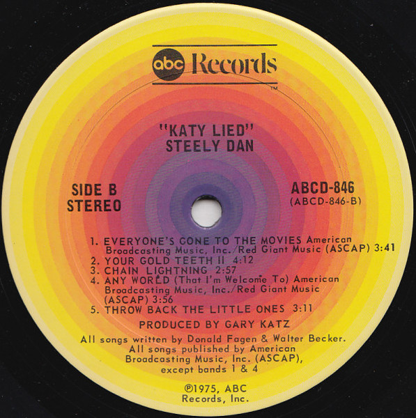 Steely Dan - Katy Lied | ABC Records (ABCD-846) - 4