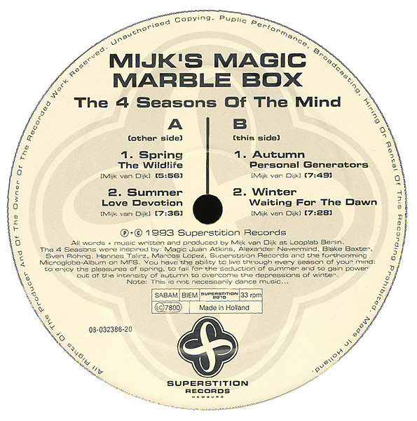 Mijk's Magic Marble Box - The 4 Seasons Of The Mind | Superstition (SUPERSTITION 2010) - 3