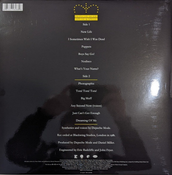 Depeche Mode - Speak & Spell | Reprise Records (R1-234236) - 2