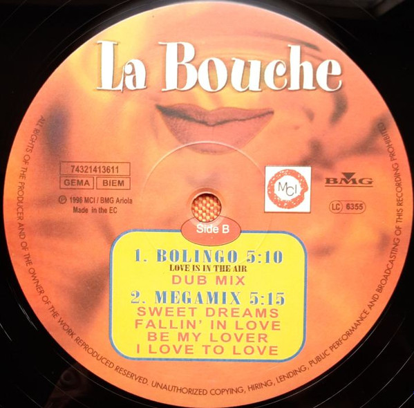 La Bouche - Bolingo (Love Is In The Air) | MCI (74321 41361 1) - 4