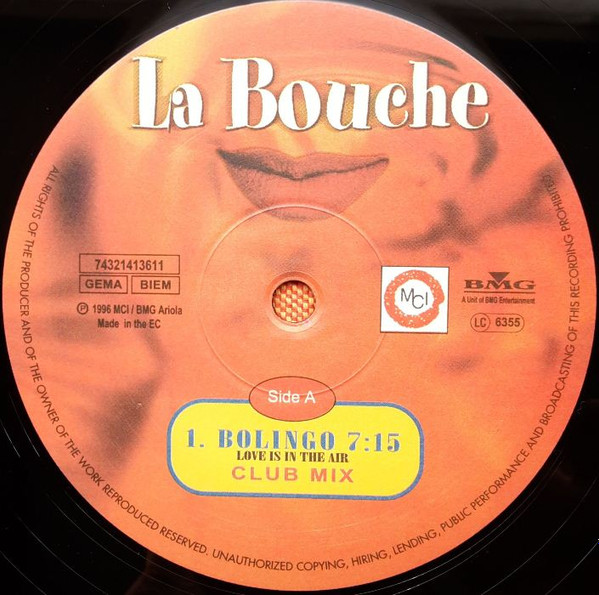 La Bouche - Bolingo (Love Is In The Air) | MCI (74321 41361 1) - 3