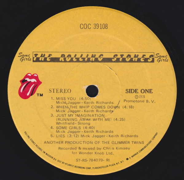 The Rolling Stones - Some Girls | Rolling Stones Records (COC 39108) - 3 The Rolling Stones - Some Girls | Rolling Stones Records (COC 39108) - 3