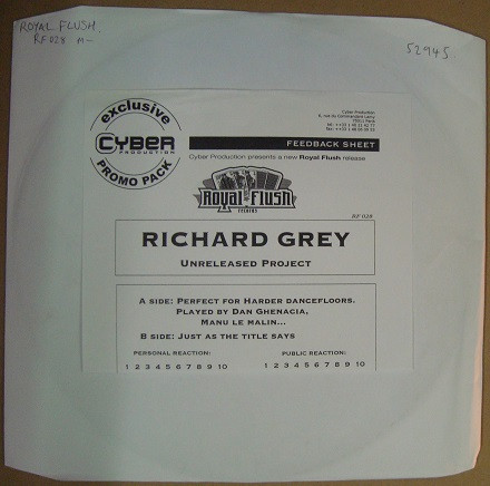 Richard Grey - Unreleased Project | Royal Flush Records (RF028)