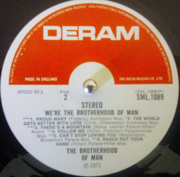 Brotherhood Of Man - We're The Brotherhood Of Man | Deram (SML 1089) - 4 Brotherhood Of Man - We're The Brotherhood Of Man | Deram (SML 1089) - 4