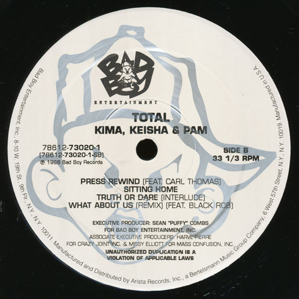 Total - Kima, Keisha & Pam | Bad Boy Entertainment (78612-73020-1) - 3 Total - Kima, Keisha & Pam | Bad Boy Entertainment (78612-73020-1) - 3