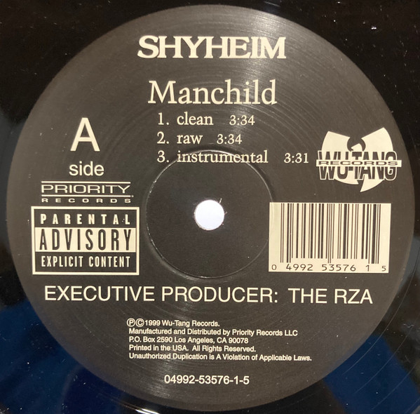 Shyheim - Manchild | Wu-Tang Records (04992-53576-1-5) - main Shyheim - Manchild | Wu-Tang Records (04992-53576-1-5) - main