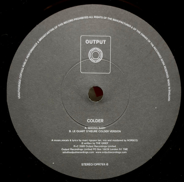 Colder - Wrong Baby | Output (OPR79X) - 4