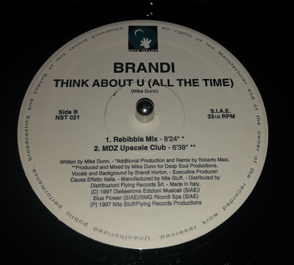 Brandi Horton - Think About U (All The Time) | Nite Stuff (NST 021) - 2 Brandi Horton - Think About U (All The Time) | Nite Stuff (NST 021) - 2