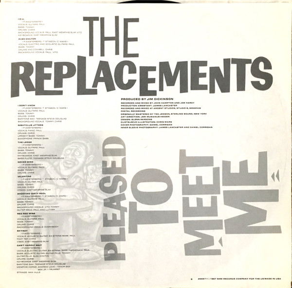 The Replacements - Pleased To Meet Me | Sire (1-25557) - 3 The Replacements - Pleased To Meet Me | Sire (1-25557) - 3