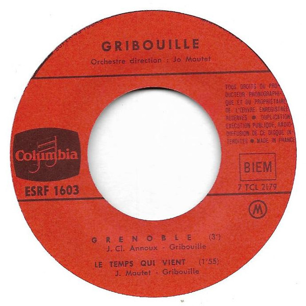 Gribouille - Gueule De Bois | Columbia (ESRF 1603) - 4