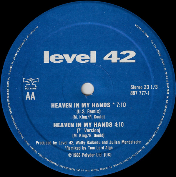 Level 42 - Heaven In My Hands | Polydor (887 777-1) - 4 Level 42 - Heaven In My Hands | Polydor (887 777-1) - 4