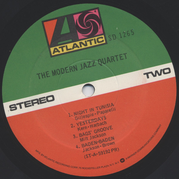 The Modern Jazz Quartet - The Modern Jazz Quartet | Atlantic (1265) - 4