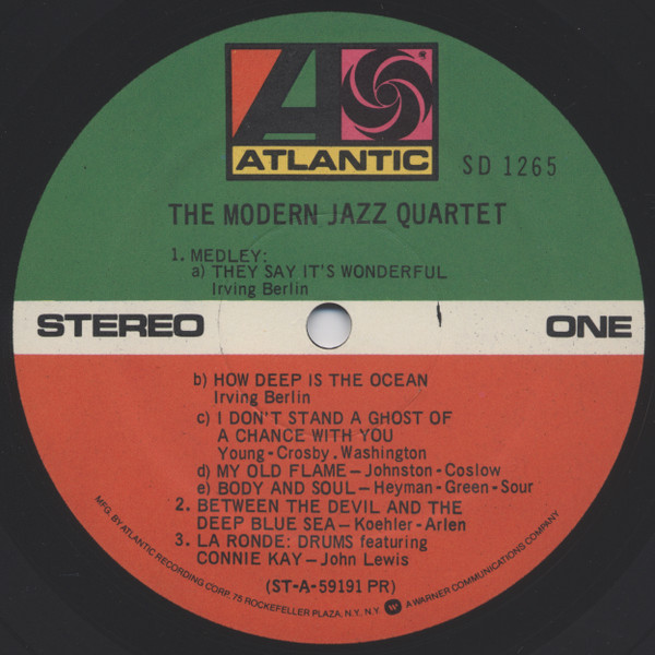 The Modern Jazz Quartet - The Modern Jazz Quartet | Atlantic (1265) - 3