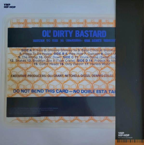 Ol' Dirty Bastard - Return To The 36 Chambers: The Dirty Version | Elektra (RCV1 725104) - 2 Ol' Dirty Bastard - Return To The 36 Chambers: The Dirty Version | Elektra (RCV1 725104) - 2