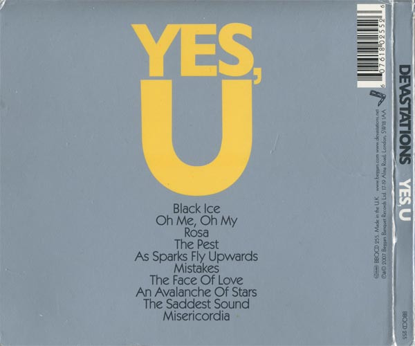 Devastations - Yes, U | Beggars Banquet (BBQCD 255) - 2