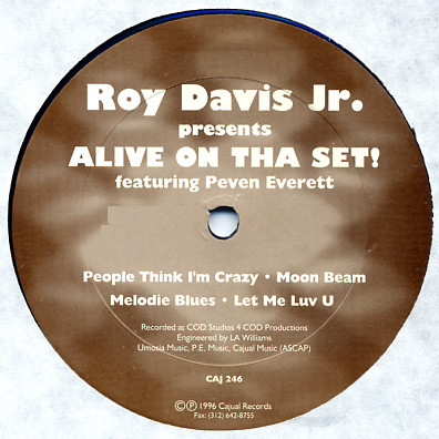 Roy Davis Jr. - Alive On Tha Set! | Cajual Records (CAJ 246)