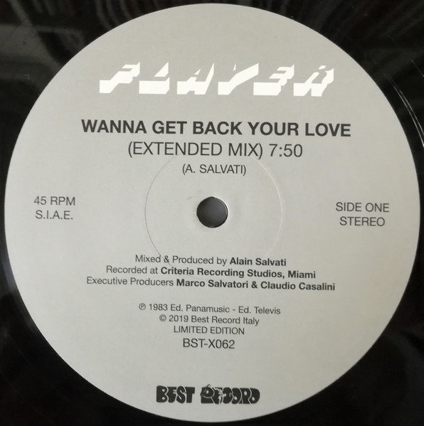 Flayer - Wanna Get Back Your Love | Best Record Italy (BST-X062) - 2