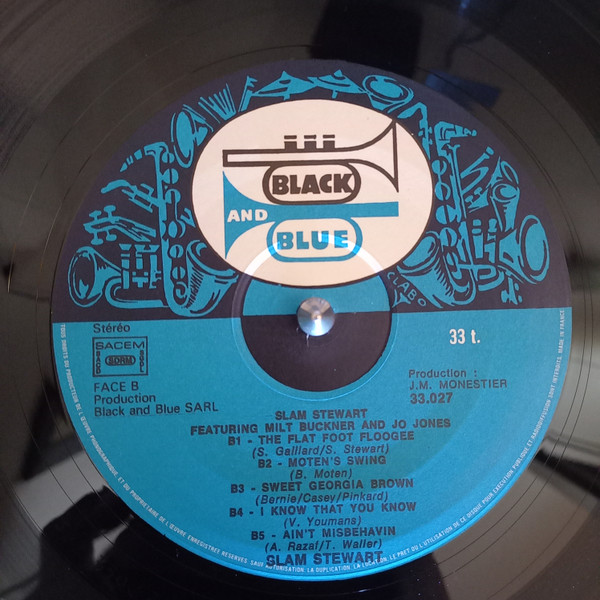Slam Stewart - Slam Stewart Featuring Milt Buckner And Jo Jones | Black And Blue (33.027) - 3