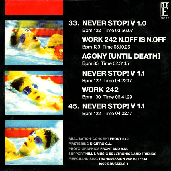 Front 242 - Never Stop! | Red Rhino Europe (RRE T 8) - 2