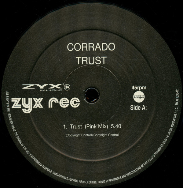 Corrado - Trust | ZYX Music (MAXI 1030-12) - 3