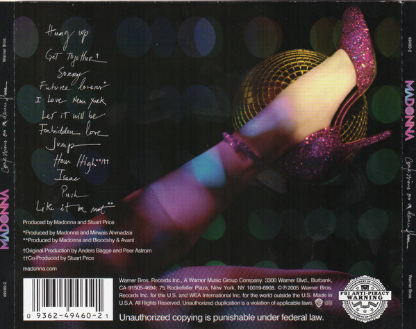 Madonna - Confessions On A Dance Floor | Warner Bros. Records (49460-2) - 2 Madonna - Confessions On A Dance Floor | Warner Bros. Records (49460-2) - 2