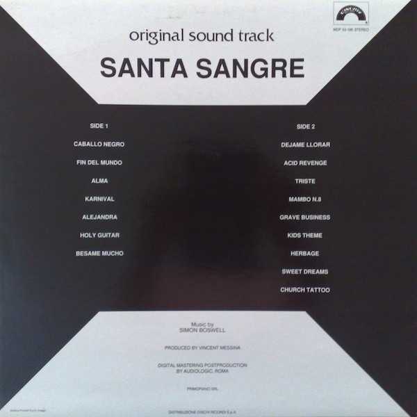Simon Boswell - Santa Sangre (Original Soundtrack) | Cinevox Record (MDF 33.195) - 2 Simon Boswell - Santa Sangre (Original Soundtrack) | Cinevox Record (MDF 33.195) - 2