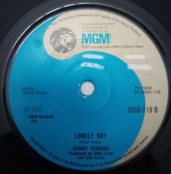 Donny Osmond - Why | MGM Records (2006-119) - main