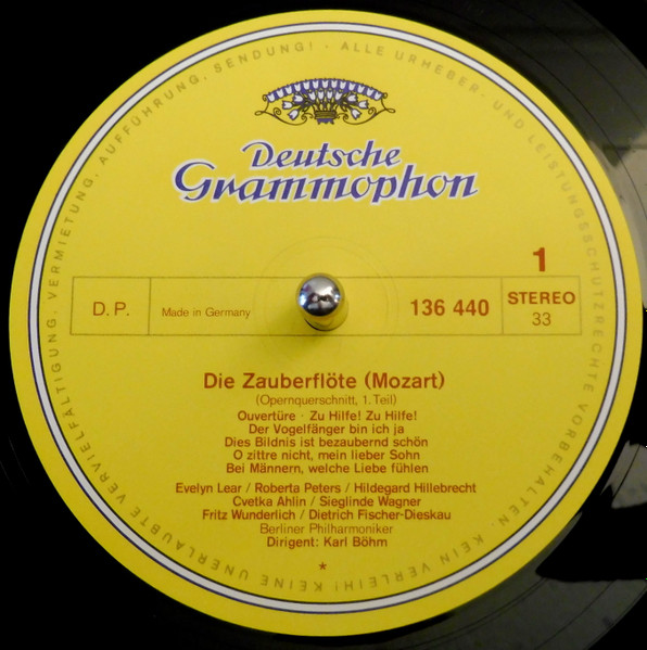 Wolfgang Amadeus Mozart - Karl Böhm , Berliner Philharmoniker - Die Zauberflöte | Deutsche Grammophon (136 440) - 4