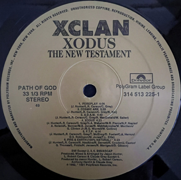 X-Clan - Xodus (The New Testament) | Polydor (314-513 225-1) - 4 X-Clan - Xodus (The New Testament) | Polydor (314-513 225-1) - 4