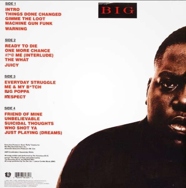 Notorious B.I.G. - Ready To Die | Bad Boy Entertainment (R1 94567) - 2