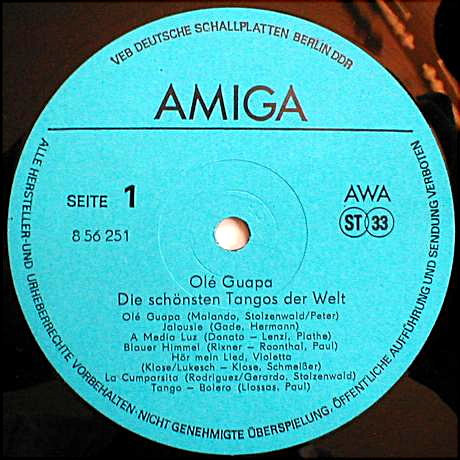 Rundfunk-Tanzstreichorchester Berlin - Olé Guapa - Die Schönsten Tangos Der Welt | AMIGA (8 56 251) - 3 Rundfunk-Tanzstreichorchester Berlin - Olé Guapa - Die Schönsten Tangos Der Welt | AMIGA (8 56 251) - 3
