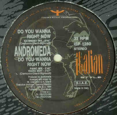 Andromeda - Do You Wanna' Right Now | Italian Style Production (ISP 1280) - main Andromeda - Do You Wanna' Right Now | Italian Style Production (ISP 1280) - main