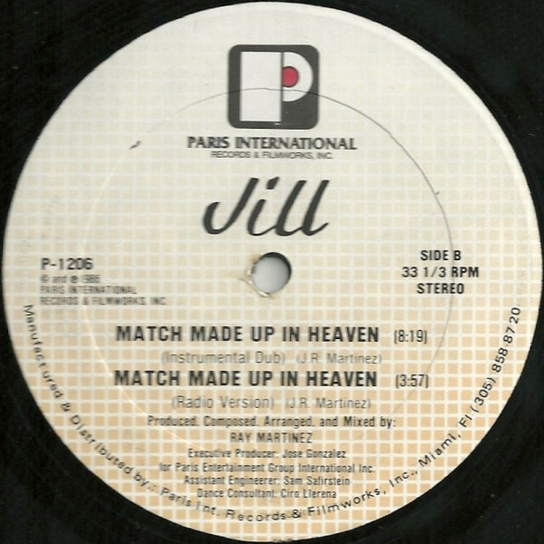 Jill - Match Made Up In Heaven | Paris International Records (P-1206) - 2 Jill - Match Made Up In Heaven | Paris International Records (P-1206) - 2