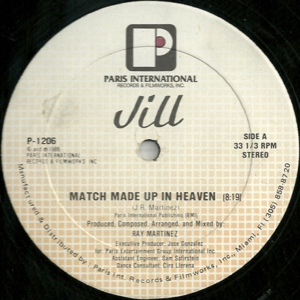 Jill - Match Made Up In Heaven | Paris International Records (P-1206)