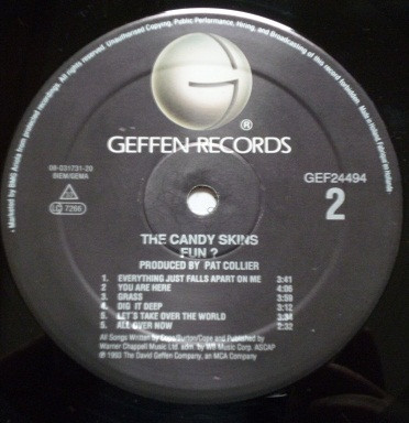The Candyskins - Fun? | Geffen Records (GEF24494) - 4