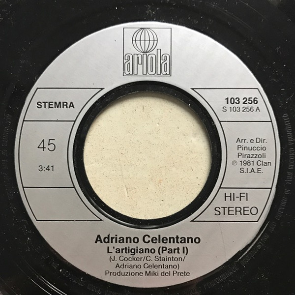 Adriano Celentano - L'Artigiano | Ariola (103 256) - 3
