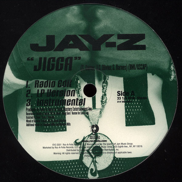 Jay-Z - Jigga / Renegade | Roc-A-Fella Records (314 588 930-1) - main
