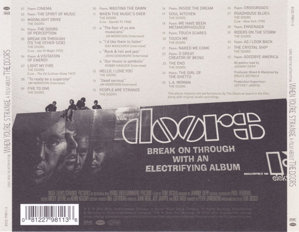 The Doors - When You're Strange: A Film About The Doors (Songs From The Motion Picture) | Rhino Records (8122-79811-3) - 2 The Doors - When You're Strange: A Film About The Doors (Songs From The Motion Picture) | Rhino Records (8122-79811-3) - 2