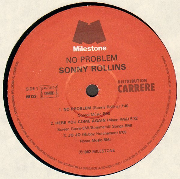 Sonny Rollins - No Problem | Milestone (68132) - 3