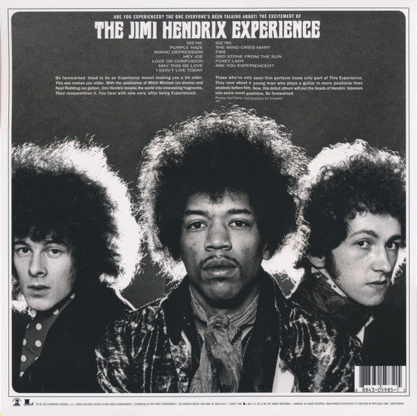The Jimi Hendrix Experience - Are You Experienced | Legacy (88843059851) - 2