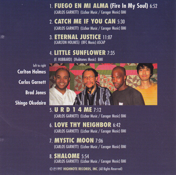 Carlos Garnett - Fuego En Mi Alma (Fire In My Soul) | HighNote Records, Inc. (HCD 7001) - main