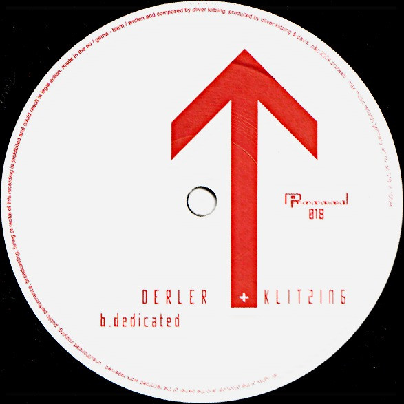 Derler & Klitzing - Lift Me Up / Dedicated | Pro-ceed (PC 018) - 3