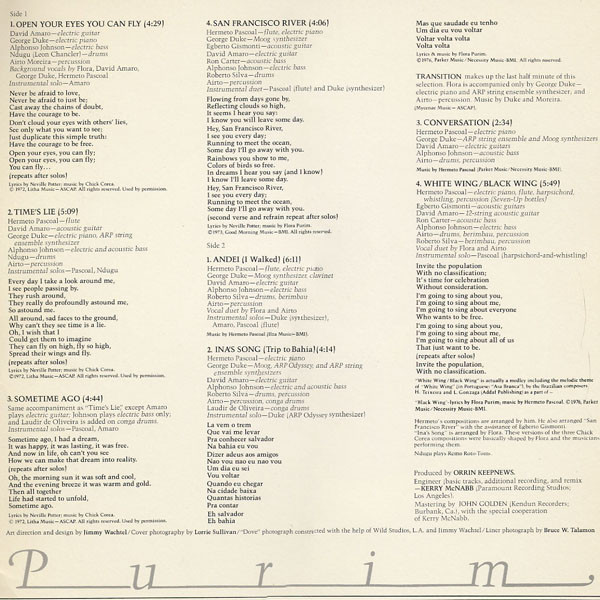 Flora Purim - Open Your Eyes You Can Fly | Milestone (M-9065) - 4