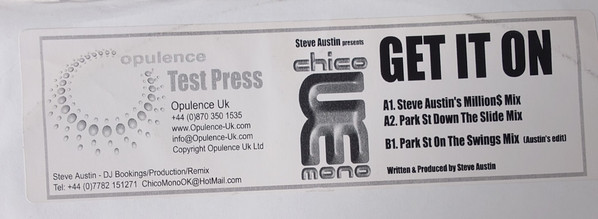 Steve Austin , Chico - Get It On | Opulence UK (OPU001) - main Steve Austin , Chico - Get It On | Opulence UK (OPU001) - main