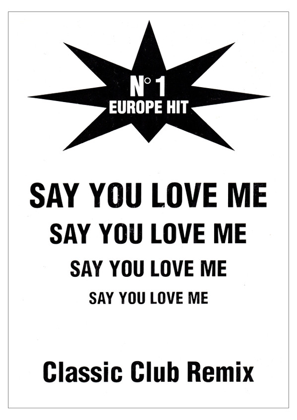 Chorus - Say You Love Me (Classic Club Remix) | Taxi Company (TX 9806)