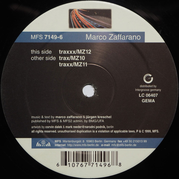 Marco Zaffarano - Minimalism EP Vol. 5 - Traks | MFS (MFS 7149-6) - 2