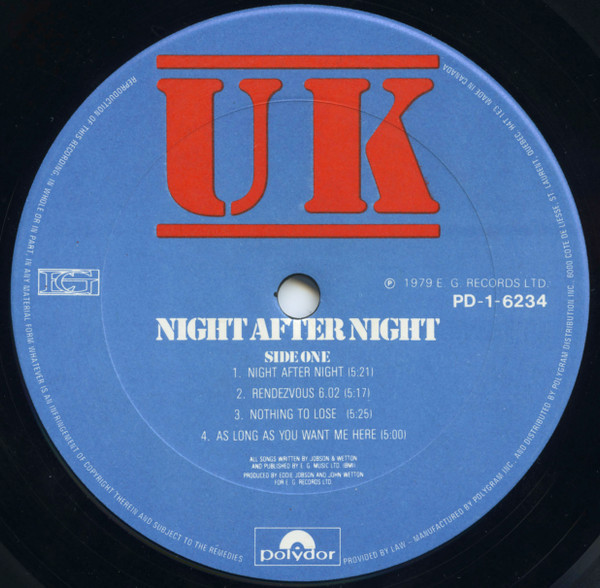 UK - Night After Night | Polydor (PD-1-6234) - 3