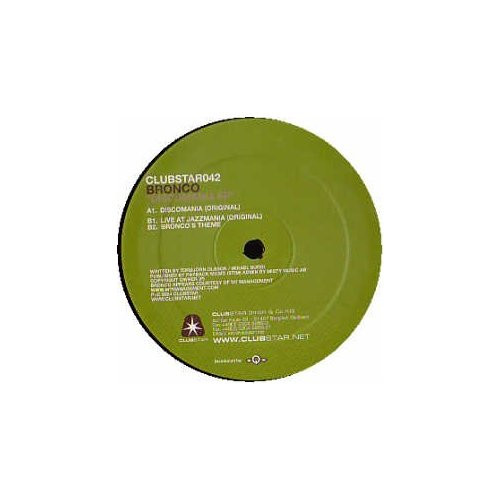 Bronco - Discomania EP | Clubstar (clubstar042) - main