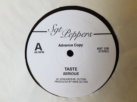 Taste - Serious | Sgt Peppers (SGT 126) - main Taste - Serious | Sgt Peppers (SGT 126) - main