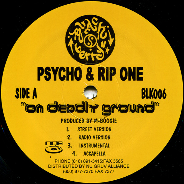 Psycho & Rip One Vs Rakaa-Iriscience & Babu - On Deadly Ground | Blackberry Records (BLK006) - 3 Psycho & Rip One Vs Rakaa-Iriscience & Babu - On Deadly Ground | Blackberry Records (BLK006) - 3